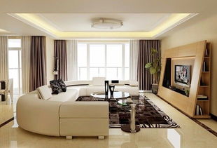 现代简约三居室客厅沙发装修效果图大全